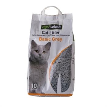 Katzenstreu Basic Grau Pellets 10 Liter Agriselect